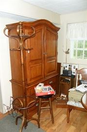 Nice Hutch,Hall Tree,Stool