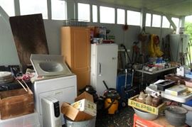 Washer /Dryer/Sink/Cabinet/Freezer/Lots & Lots of Tools!!!
