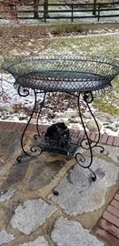 Wrought iron planter