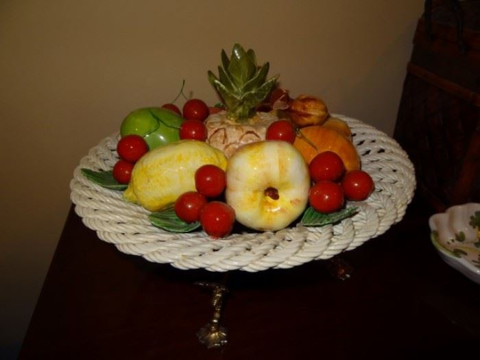 Capodimonte Fruit & Bowl