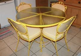 Woodard Café table and 4 chairs
