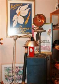 Killer restored dental lamp, industrial cart and stool