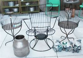 homecrest and vintage double tiered planters
