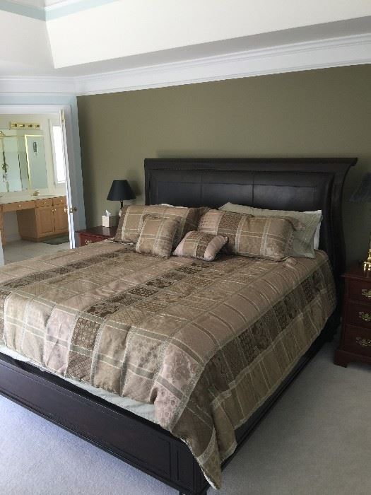 Massive king bed - truly fit for a king