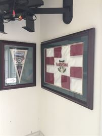 Framed golf flags