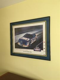 Autographed NASCAR print -Junior Johnson