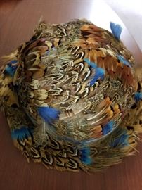 ladies feather hat