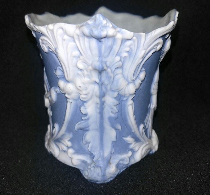 Very early jasperware cup 
lady made in Germany