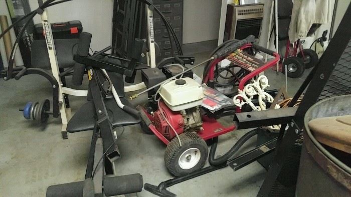 Pressure washer weight bench set and more