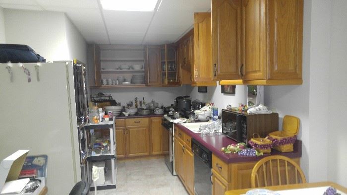 Second kitchen downstairs completely full everything you need to start up housekeeping