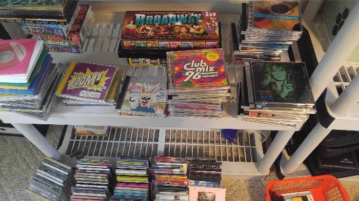 Huge CD collection and karaoke