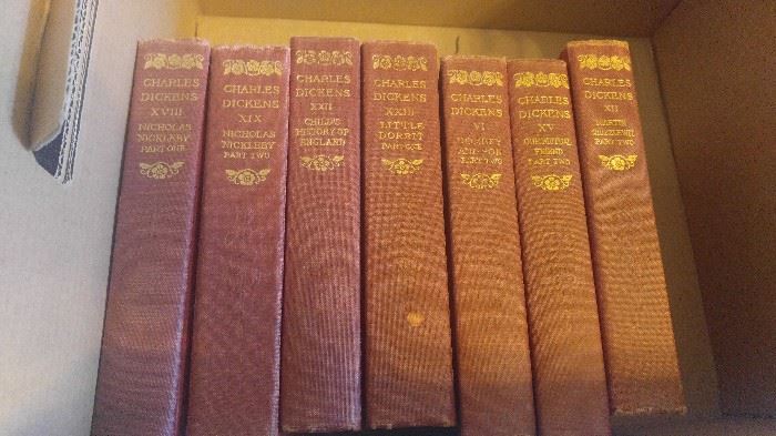 Antique Charles Dickens books