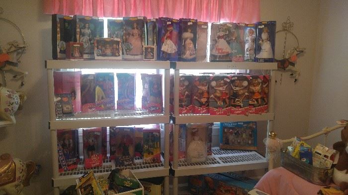 Huge Barbie doll collection in original boxes not new