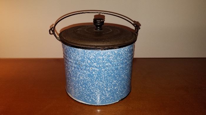 blue granite ware