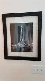 Black White Framed Photo of Paris