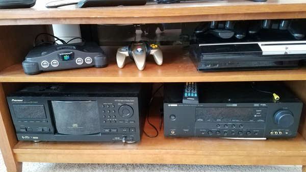 CD Player, PS3, Stereo and Ninetendo 64