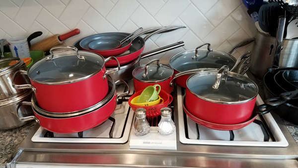 Red Pots and Pans