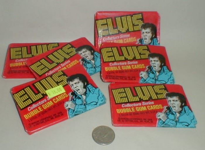 Elvis collectible bubble gum cards