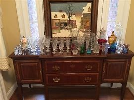 This entire collection is vintage lead cut Glass.