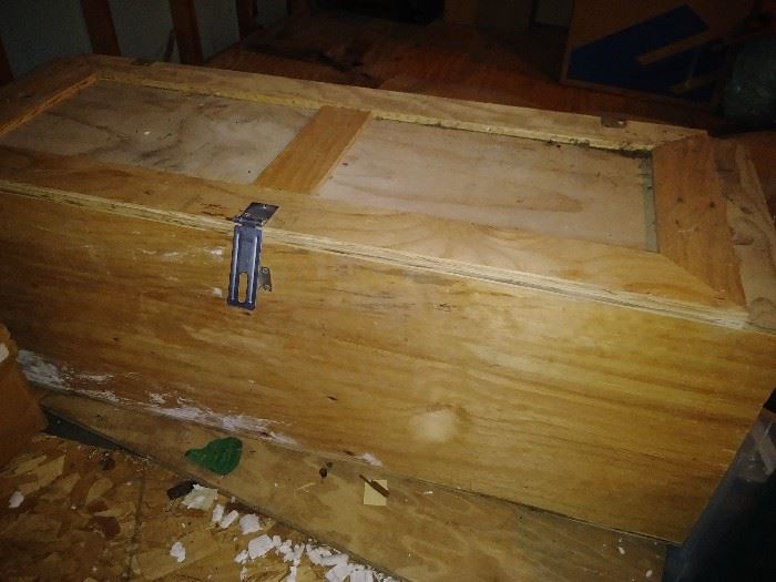large wooden chest