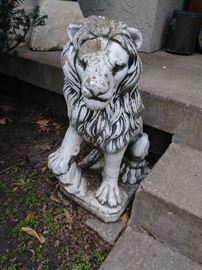 1 of 2 stone lions