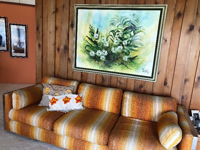 Nothing says Mid Century quite like a LARGE Renolds painting!