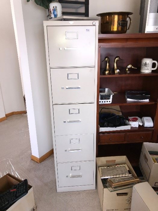5 drawer file cabinet, by AllSteel