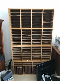 4 sets of literature organizers plus one new still in the box.