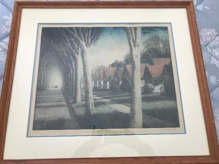 Signed and numbered Lithograph by Larry Welo
