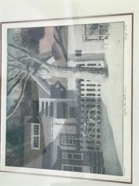 Signed and numbered Lithograph by Larry Welo