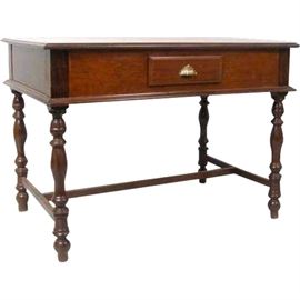 Lot 0247 Indo-Portuguese Rosewood and Satinwood Side Table Starting Bid $175
