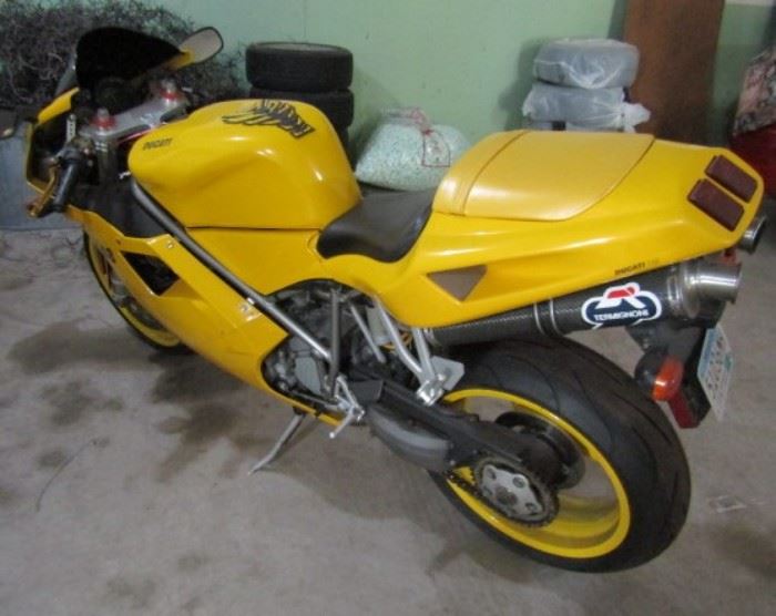 2001 Ducati RS 748
10,018 miles/Excellent condition
Vin # ZDM1SB3R91B010007
$4,200.00
97HP, V2 four-stroke, fuel injection, 