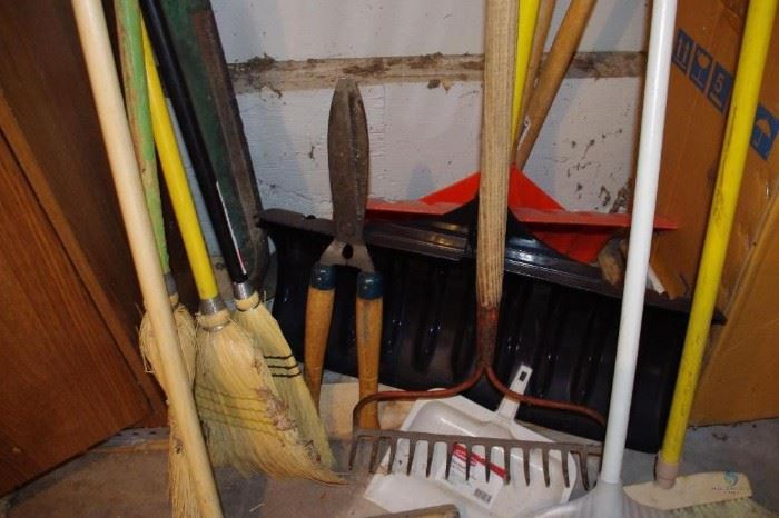 Brooms, shovels, and more
