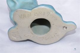 Van Briggle Dog- Blue Ming Glaze