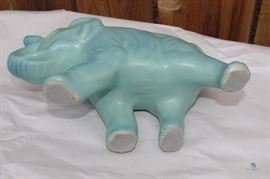 Van Briggle Elephant- Blue Ming Glaze