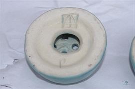 Van Briggle- Flower Frogs- Ming Blue Glaze