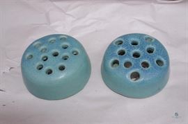 Van Briggle- Flower Frogs- Ming Blue Glaze