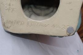 Van Briggle pottery "Chief of Two Moons of the Cheyenne" signed by Craig Allen Stevenson limited Edition No 32, Great American Indian Series dated 1979 includes certificate of authenticity