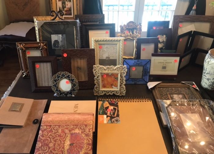 Picture frames and  brand new  photo albums