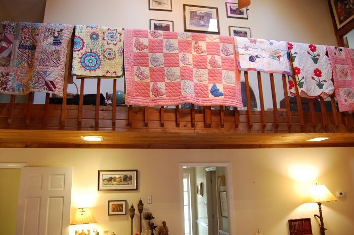 Quilts from downstairs