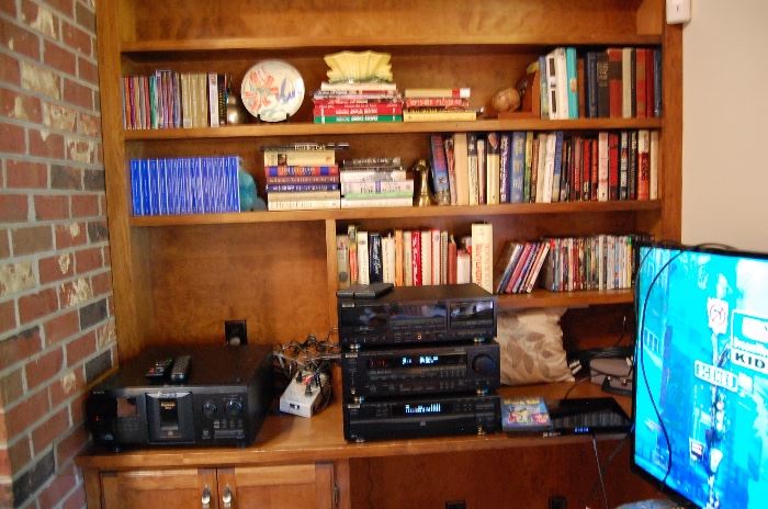 Kenwood Amplifier, Cassette and CD players, also a Sony 300 CD player