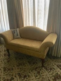 Gold settee