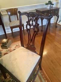 Detail of dining chairs 