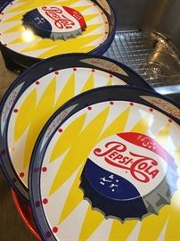 Pepsi vintage trays 