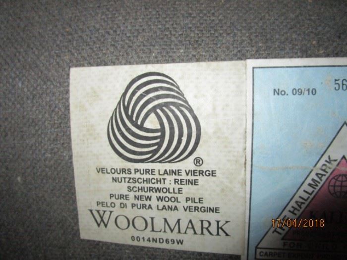2 Woolmark Kaleen rugs made in India
