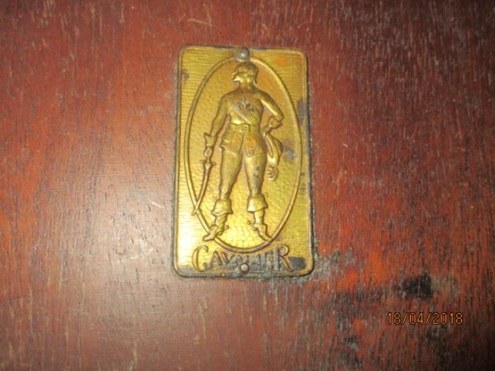 Emblem for antique carved desk