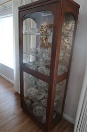 Vintage display - curio cabinet.