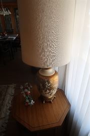 Beautiful lamp with original lamp shade.