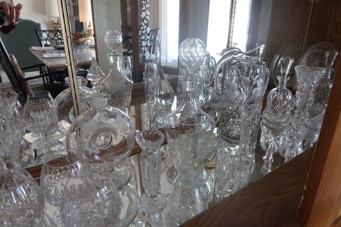 Stemware, crystal, cut glass, Waterford and vintage.