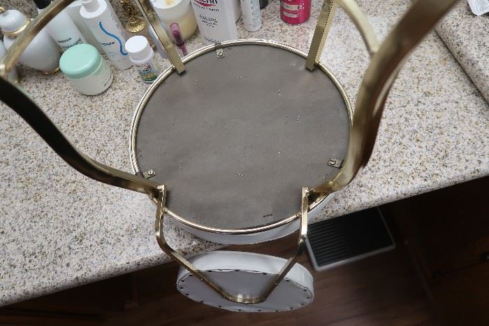 Bottom of the vintage dressing table chair in perfect condition.